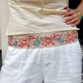 Violet Belt - Coral & light blue