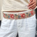 Iris Belt - Coral & light blue