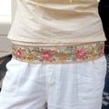 Violet Belt - Coral & Yellow