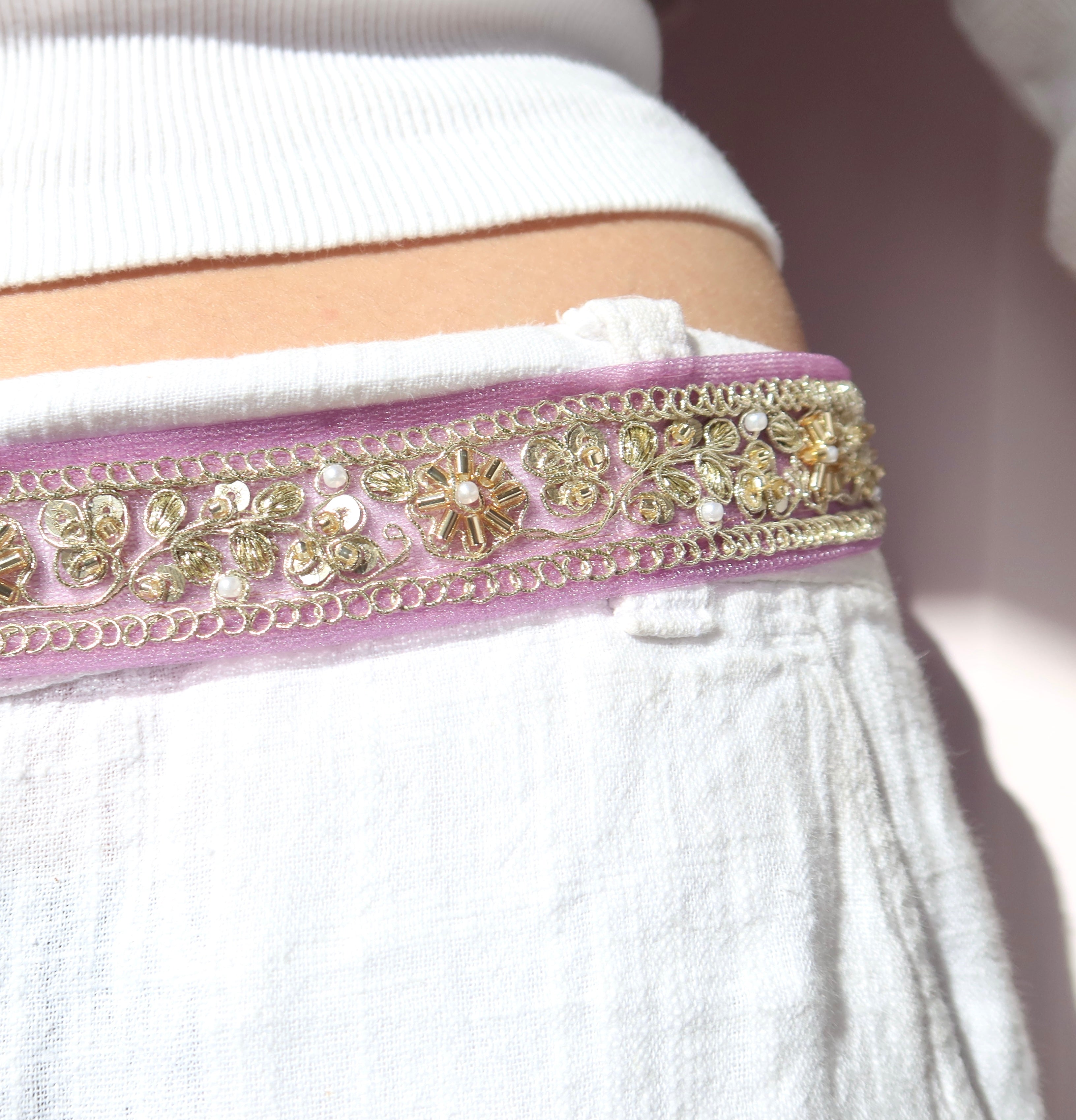 Camellia Belt  [Lilac]